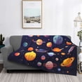 thumbnail image 2 of Balery Space Planet Manta de Franela con Dibujo, Lujo Ultra Suave y Cálido, Antipelusa y Resistente a las Arrugas para Cama, Sofá, Camping -60"x50", 2 of 6