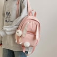 thumbnail image 5 of Fgnfyis Backpack for Girls Lightweight Cute Bunny Ear Design School Daypack for Middle Schoolers and Outdoor Adventures Preschool Backpack Pink, 5 of 9