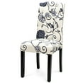 thumbnail image 6 of Gymax Set of 2 Upholstered Tufted Dining Chair Nailhead Trim Rubber Wooden Leg, 6 of 10