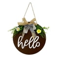 thumbnail image 3 of Welcome Door Sign Wooden Wreath Wall Plaque Durable Wood for Home Office Balcony Front Entry Decor, 3 of 8