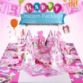 thumbnail image 4 of Accesorios de diseño de ambiente Juego de fiesta de unicornio de fantasía Suministros para fiestas de cumpleaños Juego de vajilla para fiestas Decoración, 4 of 6
