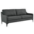 thumbnail image 2 of Modway Corland Upholstered Fabric Sofa, Gray, 2 of 3