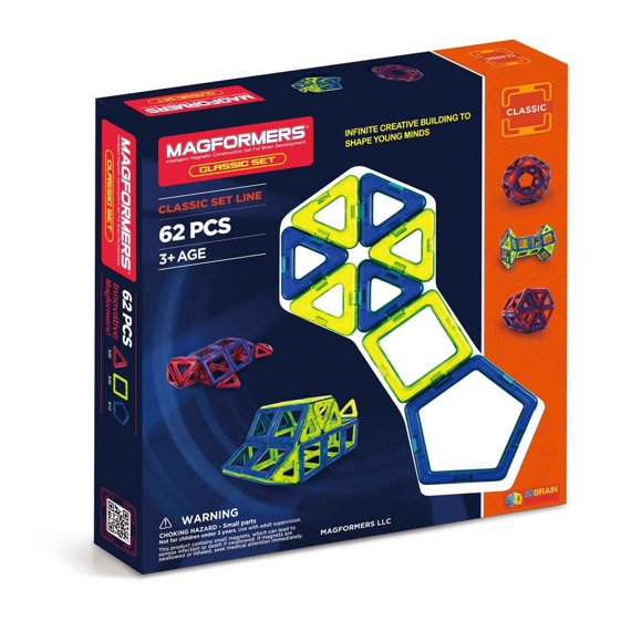 Magformers LLC Magformers Classic 62PC Construction Toy Set