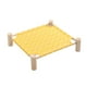 thumbnail image 2 of Cama colgante para perros, cama elevada de madera para perros, cama portátil desmontable para interiores y exteriores, ideal para gatos y perros pequeños., 2 of 7