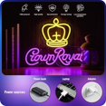 thumbnail image 3 of Letrero de neón de cerveza Crown, letreros iluminados para cuevas de hombres, bares deportivos, pubs, tiendas de cerveza, fiestas, clubes, luces de neón de whisky, lámpara para decoración de pared de, 3 of 6