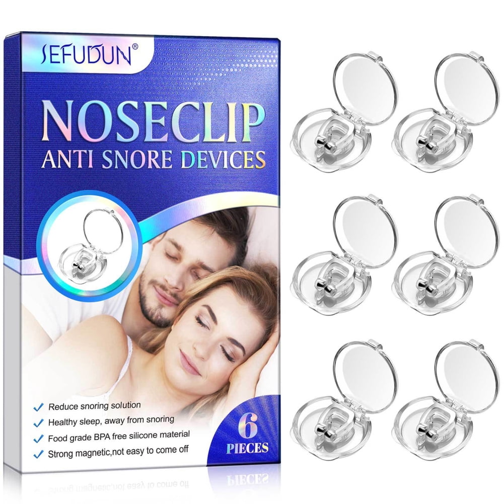 Pince Nez Anti-Ronflement Magnétique En Silicone - Dilatateur Nasal Pour Apnée Du Sommeil - Neuf