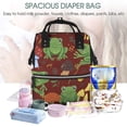 thumbnail image 5 of Pofeuu Frogs and Mushrooms Print Diaper Bag Backpack, Multifunction Travel Pack Maternity Baby Changing Bags, Large Capacity, Waterproof, 5 of 6