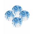 thumbnail image 7 of 13 Inch Round Placemats Set of 4, Blue Gradient Non Slip Heat Insulation PP Table Mats, Abstract Polka Dots Vintage Modern Art Washable Place Mats for Kitchen Dining Party Table Decor, 7 of 7