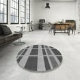 thumbnail image 4 of Ahgly Company Machine Washable Indoor Rectangle Transitional Black Area Rugs, 2' x 4', 4 of 7