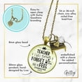 thumbnail image 5 of Teacher Necklace Never Forget Gutsy Goodness Female Adult Bronze Metal Jewelry, 5 of 8