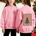 thumbnail image 1 of Cowsor Chandails en Molleton pour Filles Enfants Mignon Graphique Col Rond Chandail Tops Xmas Manches Longues Chemises de Vacances, 1 of 7