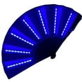 thumbnail image 2 of Tnobhg Luminous Fan LED Ambiance Light Foldable Glowing Strong Hinge 12V 10 Inch KTV Bar Club Decoration Night Performance Prop Hand Fan, 2 of 8