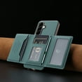 thumbnail image 5 of 2 in 1 Detachable PU Leather Zipper Wallet Case Compatible with Samsung Galaxy A36 5G, RFID Blocking Magnetic Shockproof Protective Phone Cover Stand + Card Holder, for Galaxy A36 5G, Green, 5 of 12