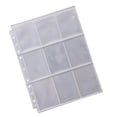 thumbnail image 1 of jesticaly 20 Pieces Album Pages Double-sided Collection 9 Pockets Card Sleeves 3-Ring Cards Photo Coins Holder Storage Binder, 1 of 6
