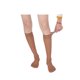thumbnail image 3 of Medias de rodilla de seda para mujer Inspire Chic, color café, talla única, con puntera reforzada y transparente, 3 of 5