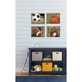 thumbnail image 3 of Gango Home Decor Classic Brown Basketball Baseball Football and Soccer Teen Set; 4-10"x8" Unframed Prints, 3 of 3