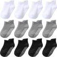 thumbnail image 1 of Pack de 12 Calcetines Antideslizantes de Algodón para Bebés y Niños Pequeños 3-5 Años - Aroveea, 1 of 6