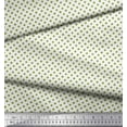 thumbnail image 2 of Soimoi Green Georgette Viscose Fabric Polka Dots Print Fabric by the Yard 42 Inch Wide, 2 of 3