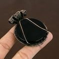 thumbnail image 4 of Natural Mother Of Pearl Gemstone Handmade Copper Wire Wrap Pendant 2.56", 4 of 4