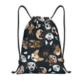 thumbnail image 1 of Bingfone Dogs Drawstrings Backpacks Bags for Men Women Gym Drawstrings Bag-Medium, 1 of 6