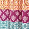 thumbnail image 2 of Bohemian Stripe Shower Curtain, 72" W x 72" L, Fuchsia & Orange - Boho Shower Curtain - Colorful Striped Bathroom Curtain - Maximalist & Boho Bathroom Decor, 2 of 6
