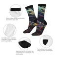 thumbnail image 4 of Balery Colorful Patterned Snake Calcetas Largas con Estampado para Hombre y Mujer – Suaves y Transpirables, Talla Única (US 5-11), 4 of 6
