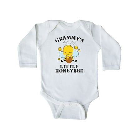 

Inktastic Cute Bee Grammy s Little Honeybee with Stars Gift Baby Boy or Baby Girl Long Sleeve Bodysuit