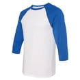 thumbnail image 1 of Bella + Canvas Unisex 3/4-Sleeve Baseball T-Shirt, 1 of 1