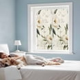 thumbnail image 4 of Vintage Floral Spring Window Privacy Film, Farmhouse Botanical White Flowers Static Cling UV Sun Blocking Tint Film Heat Control Windows Films for Bedroom Bathroom, Window Stickers 17.7"x39.3", 4 of 8