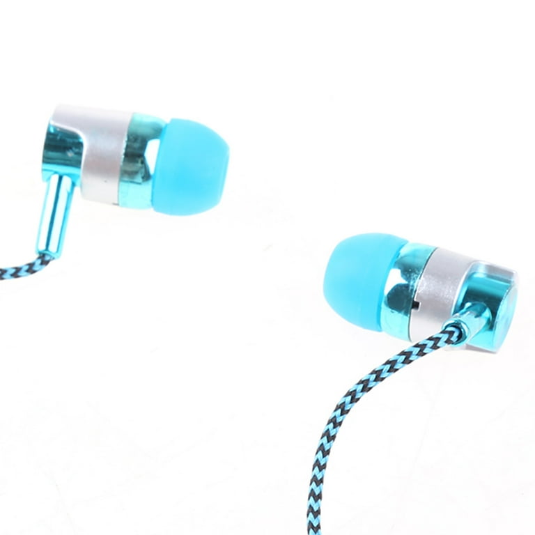 MP3 MP4 Wired Earbuds In-ear Braided Cord Headset Phone