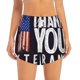 thumbnail image 2 of Balery Veterans Day2 Pantalones cortos deportivos para mujer con forro y dos bolsillos, elásticos, para entrenamiento, gimnasio, yoga-Large, 2 of 7