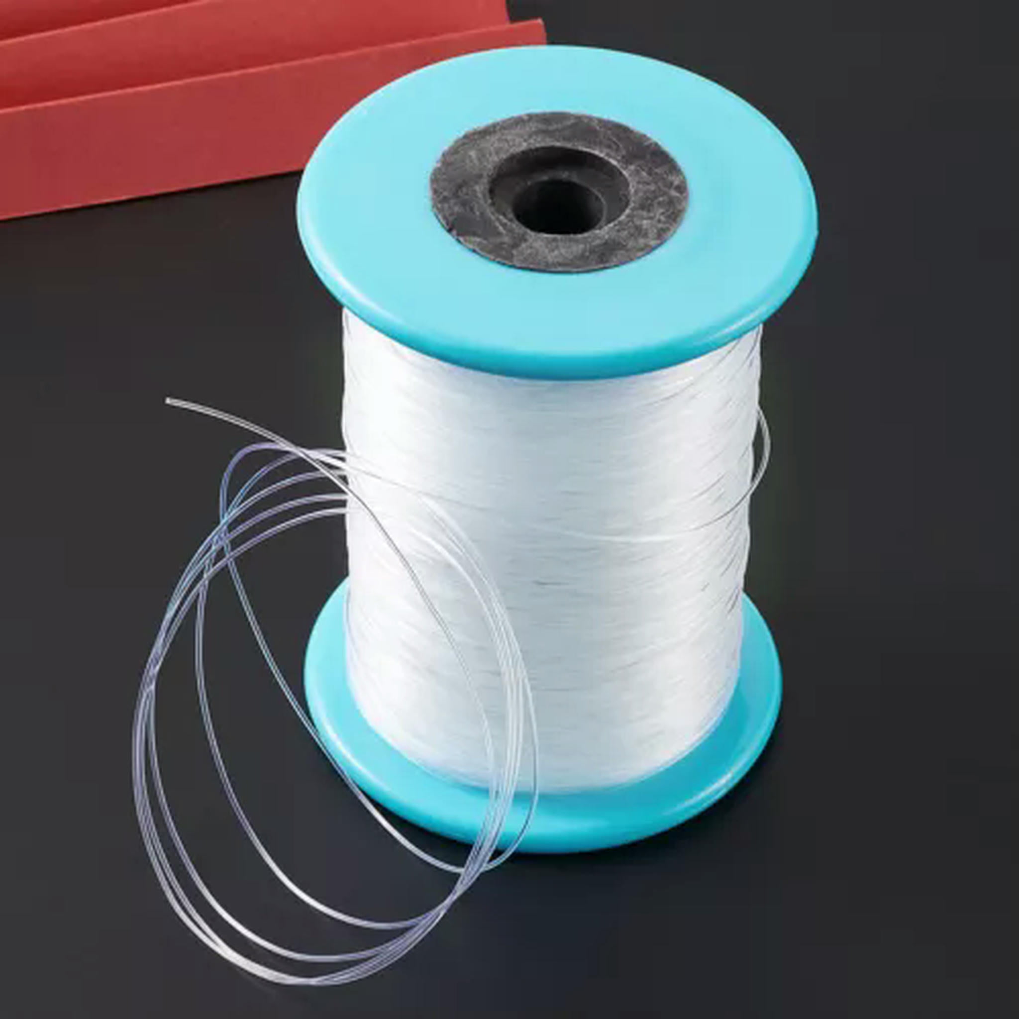 EOEMY 1 Roll White Fishing Thread Nylon Wire Beading Bracelet Cords String 0.2~0.8mm-0.7mm