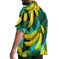 thumbnail image 3 of Banana Men's Short Sleeve Printed Button Down Beach, Casual, Poplin Shirts for Summer Vacation, 3 of 6