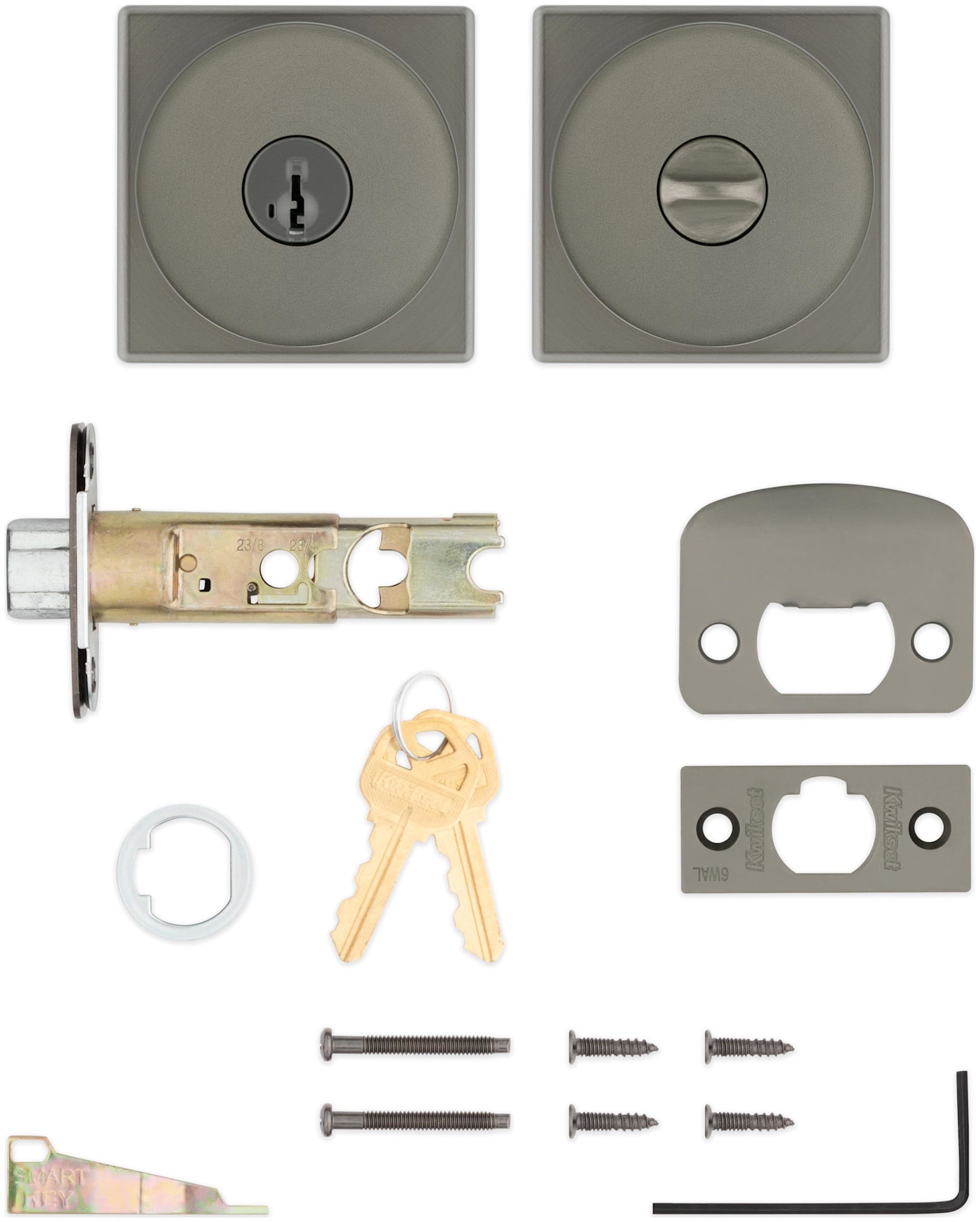 Pismo Entry Knob - 740 Series with Square Trim and Smartkey - Boxpack