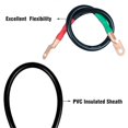 thumbnail image 4 of Car Battery Cable Assembly Portable Universal 4AWG Golf Cart Pure Copper Wire Kit for Car Lugs Flexible Battery Cable, 4 of 5
