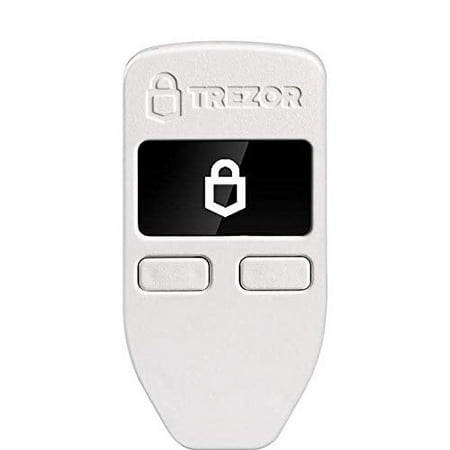 Trezor Model One - Crypto Hardware Wallet - The Most Trusted Cold Storage for Bitcoin, Ethereum, ERC20 and Many More (White)