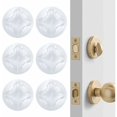 thumbnail image 1 of Strongest Wall Door Handle Stopper, Triomphe 6 Pieces Clear Rubber Door Knob Round Wall Protector Pad Silent Wall Handle Protector, 1 of 5