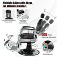 thumbnail image 6 of Costway Barber Chair Salon Chair Hydraulic Recline Beauty Spa Styling Equipment Black, 6 of 10