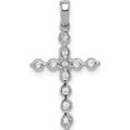 thumbnail image 4 of 14K White Gold 1/2Ct. Diamond Cross Pendant (24 X 13) Made In India pm4968-050-wa, 4 of 6