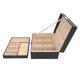 thumbnail image 1 of Estuche para almacenamiento de joyas Organizador de cuero PU suave de doble capa ANGGREK Otros, 1 of 8