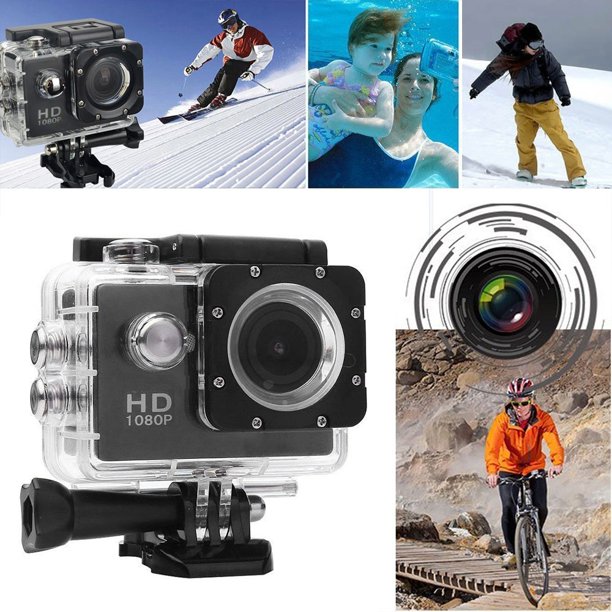 Outdoor Sports Action Camera 1080P 30M Waterproof 170 Degree WideAngle Lens DV Sports Cam