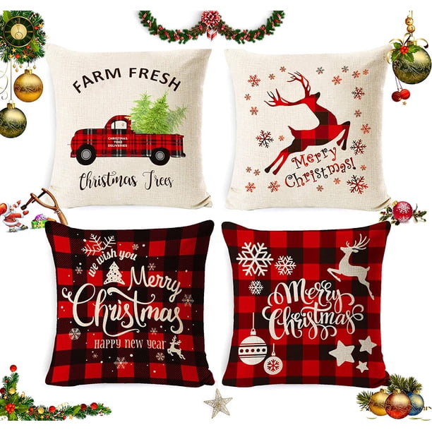 fundas de almohada navideñas A1, A-18, A-9, A-33 45 x 45 cm. Ormromra MZQ-1080-2
