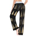thumbnail image 5 of Large Women's Comfy Casual Pajama Pants Stretch Fabric Suitable for Yoga Pants Hippie Pants，The Best Holiday Gifts for Women Golden Pattern Combination, 5 of 7