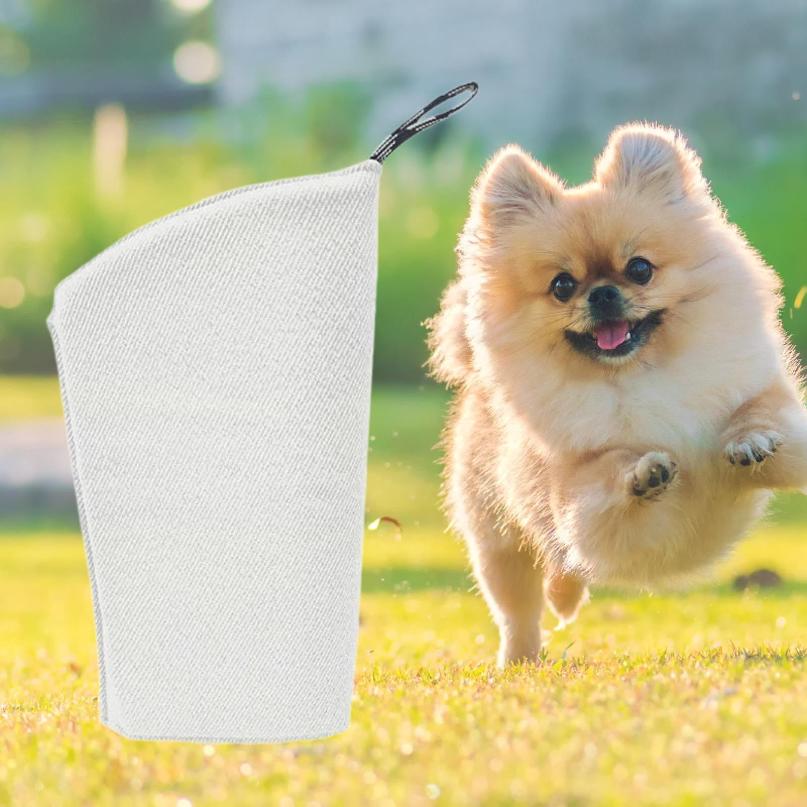Bothyi Dog Training Arm Sleeve Interactive Bite Resistant Tug Toy for Puppy Playing white