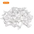 thumbnail image 3 of 50Pcs Mini Metallic Edge Ribbon Bow 1" Satin Ribbon Flower Bows Soft Craft DIY Hair Bow Silver Edge White, 3 of 6