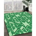 thumbnail image 2 of Ahgly Company Indoor Square Patterned Jade Green Area Rugs, 8' Square, 2 of 6