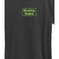 thumbnail image 3 of Instant Message - Bratty Babe - Women's Short Sleeve Graphic T-Shirt, 3 of 6