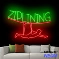 thumbnail image 2 of Handmadetneonsign Ziplining Neon Sign, Zipline Led Sign, Ziplining Neon Light, Sport Club Wall Art 91824, 2 of 5