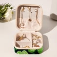 thumbnail image 6 of St. Patrick's Day Travel Portable Square Jewelry Box - Bracelet Holder and Jewelry Stand - Ideal for Rings, Earrings, Necklaces, and Bracelets - Suitable for Girls and Women, 6 of 6