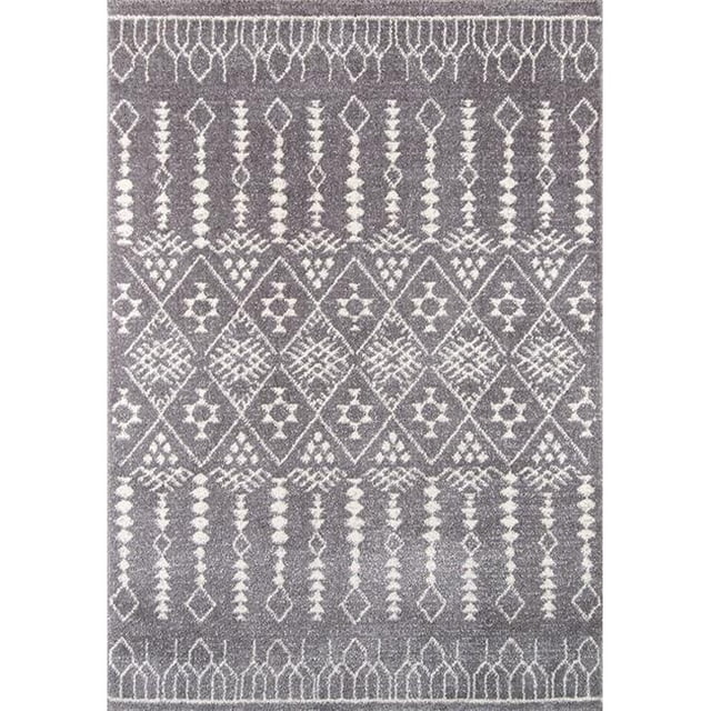 Momeni LIMA0LI-11GRY3B57 Lima Israel Machine Made Area Rug&44; Gris - 3 Pi 11 Po x 5 Pi 7 Po